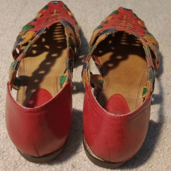 SANDRA MILLER  Multicolor Leather Flat  Slip On Shoes Size 7M - Picture 3 of 6